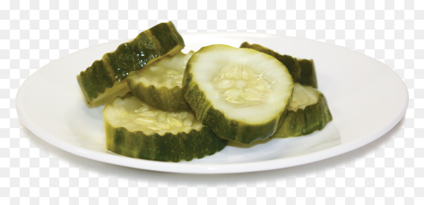Pickle Cutz On Plate - Pickle Plate Png, Transparent Png - pickle png