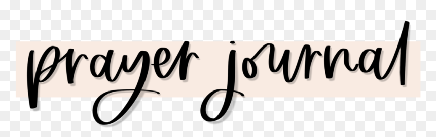 Pray Journal - Calligraphy, HD Png Download - praying png