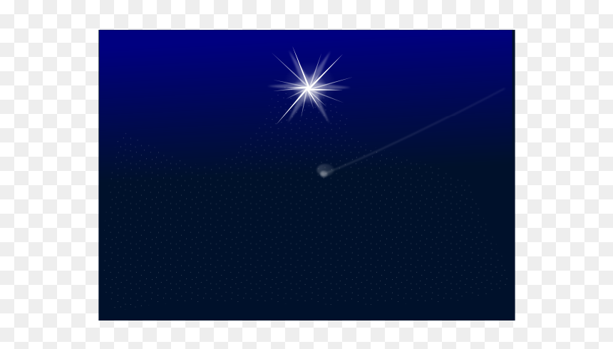 Estrela Guia Clip Art - Star, HD Png Download - blue lens flare png