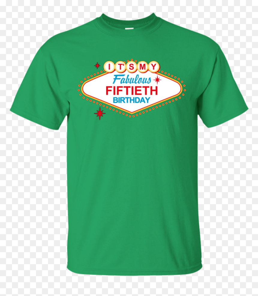 Las Vegas Sign Fabulous 50th Birthday Apparel - Active Shirt, HD Png Download - las vegas sign png