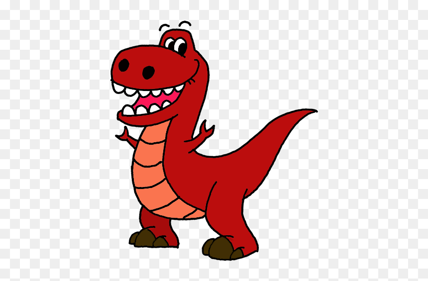 Draw At Rex Cartoon, HD Png Download - t rex png