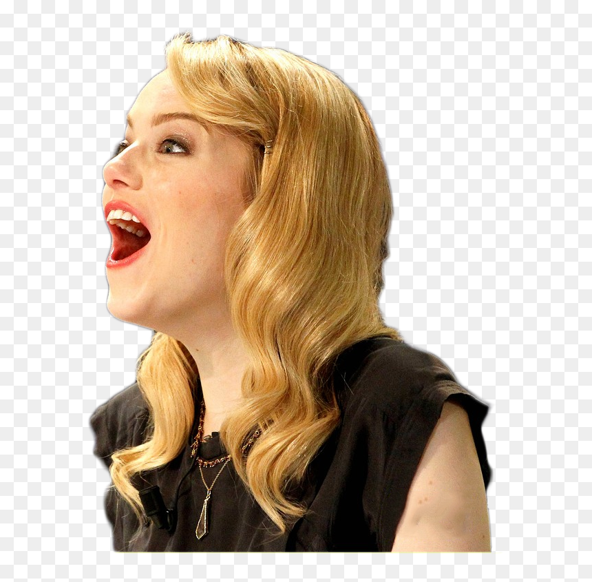 Emma Stone Laughing In Disbelief - Emma Stone Transparent Background, HD Png Download - emma stone png