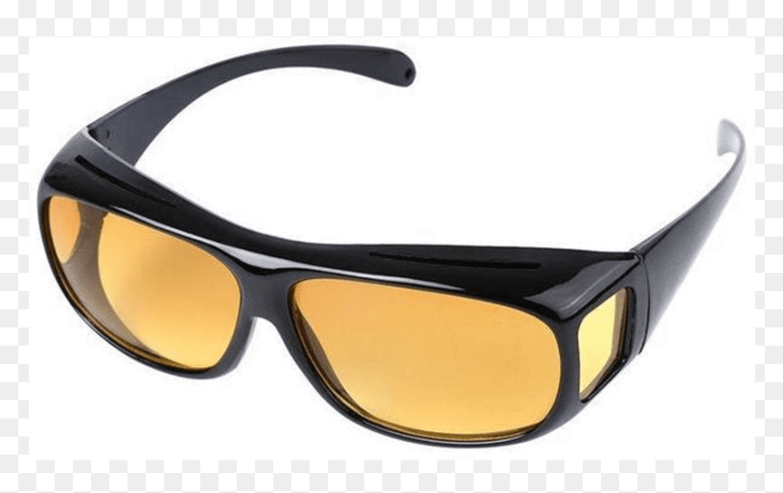 Unisex Night Optic Vision Driving Anti Glare Hd Uv - Hd Vision Driving Glasses, HD Png Download - sun glare png