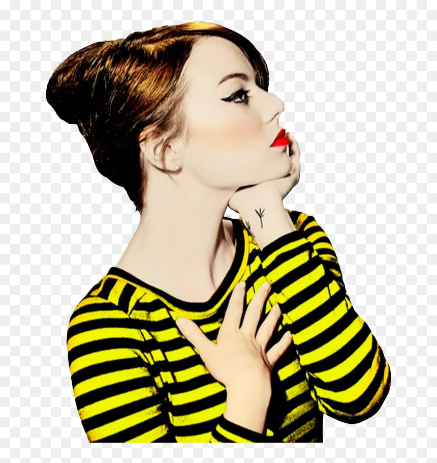 Actress Emma Stone Transparent - Emma Stone Quotes On Red Velvet, HD Png Download - emma stone png