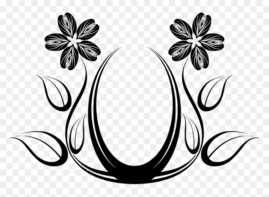 Line Art,plant,flower - Line Art Flower Designs, HD Png Download - flower vector png