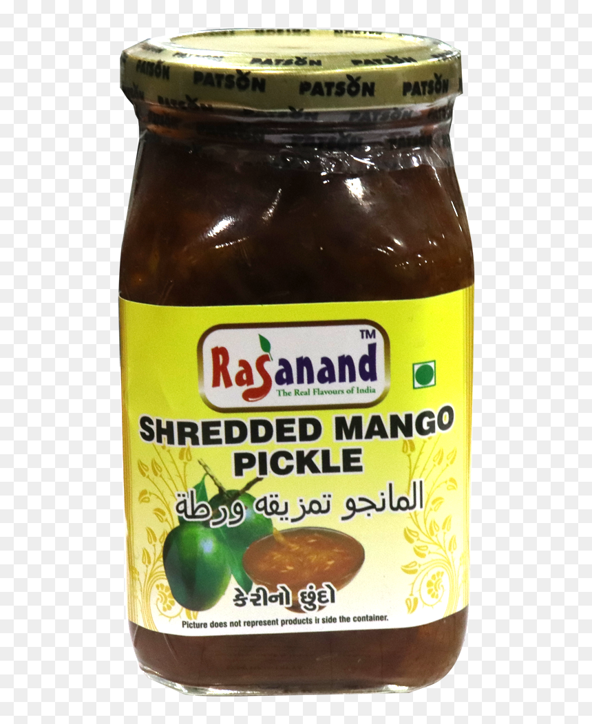 Rasanand Shreaded Mango Pickle 450gm - Chocolate, HD Png Download - pickle png