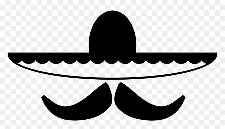 Mexican Hat And Mustache - Sombrero, HD Png Download - mexican hat png