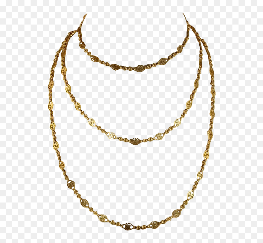 Necklace, HD Png Download - gold chains png