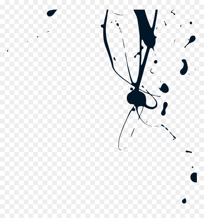 Kt Paint Splatter Graphics - Illustration, HD Png Download - ink splatter png