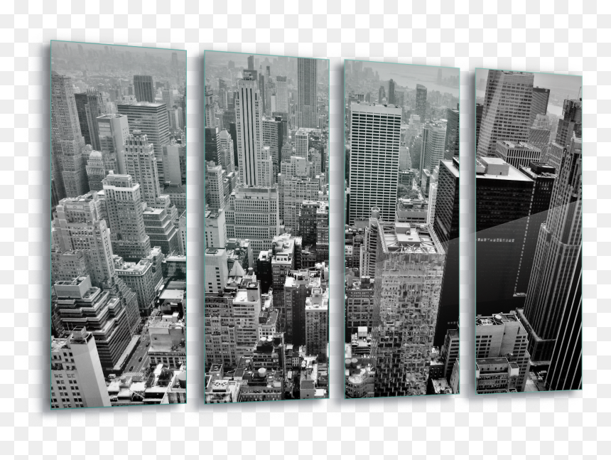 New York City Skyline Canvas Amp Glass Wall - New York City, HD Png Download - nyc skyline png