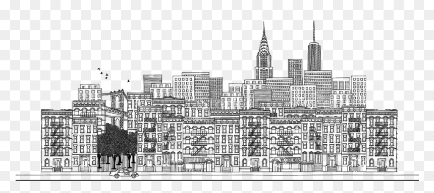 Nyc Skyline - Nyc Skyline Illustration, HD Png Download - nyc skyline png
