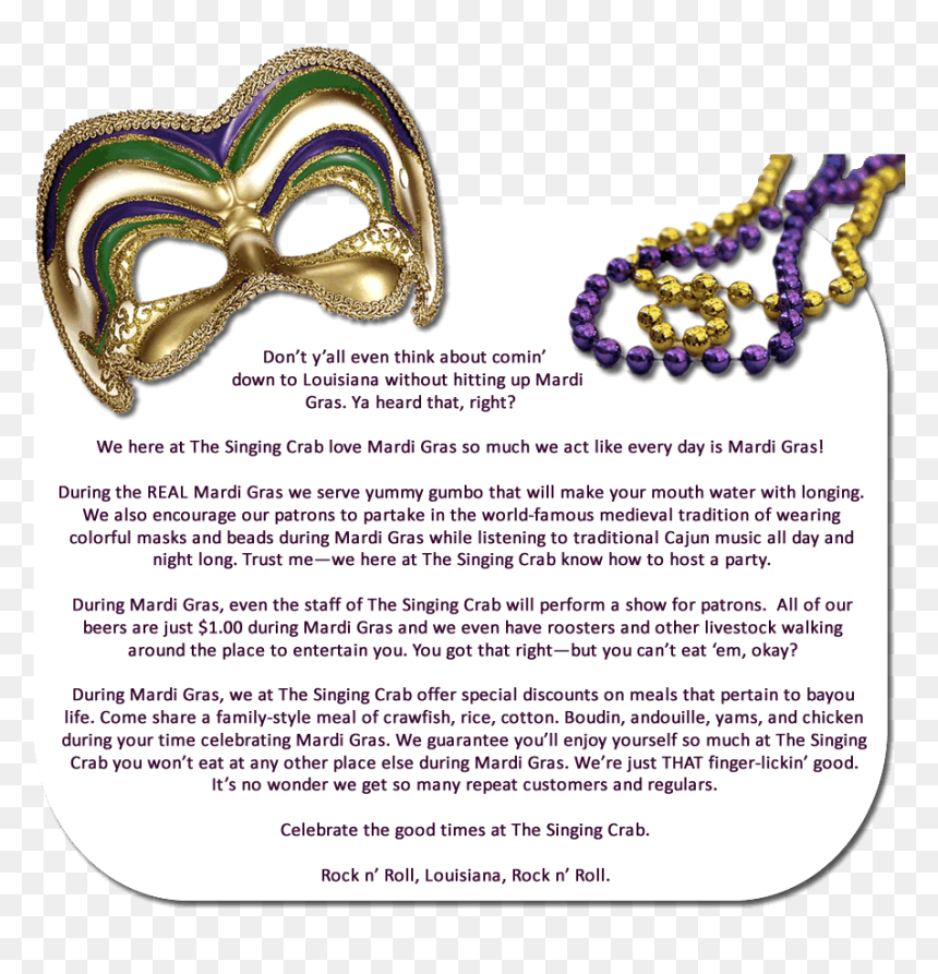 Have A Great Day Mardi Gras Png - Mardi Gras Beads, Transparent Png - masquerade png