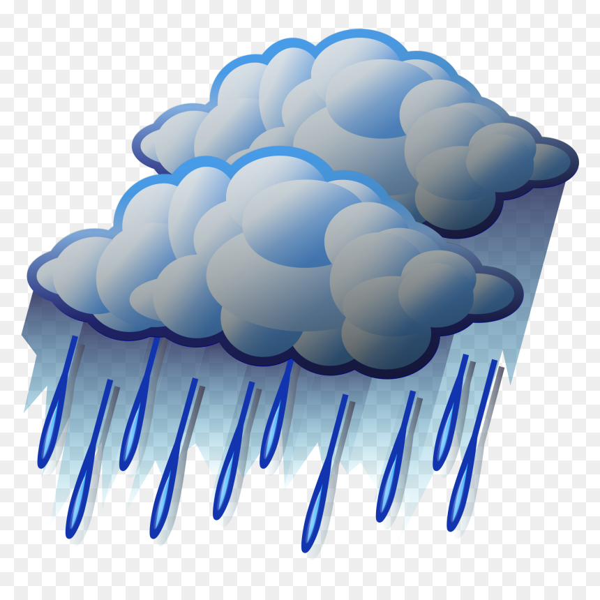 File - Heavy Rain - Svg - Wikimedia Commons - Heavy Rain Clipart, HD Png Download - rain cloud png