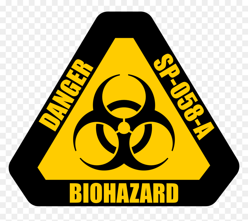 Biohazard Warning Label By Aliensquid On Clipart Library - Biohazard Warning Sign Png, Transparent Png - biohazard png