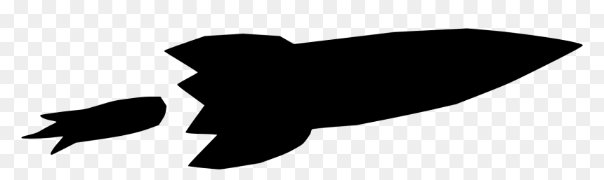 Silhouette, HD Png Download - rocket ship png