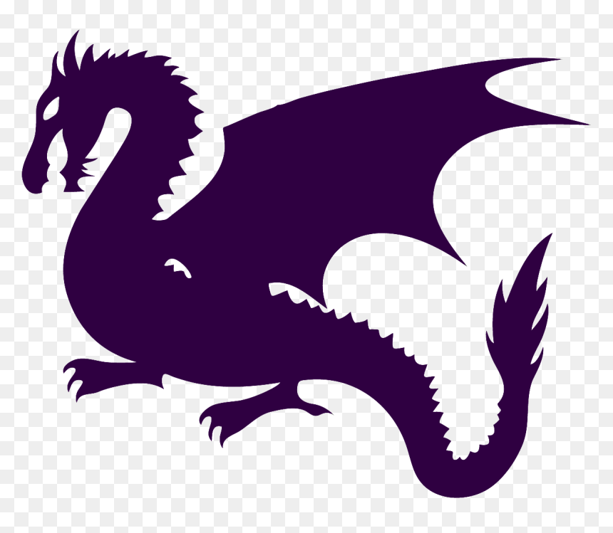 Dragon Clip Game Thrones - England And Wales Flag, HD Png Download - dragon silhouette png
