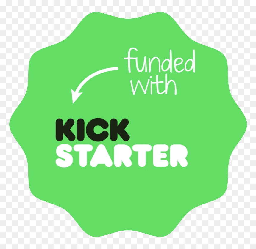 Funded With Kickstarter Badge - Funded By Kickstarter, HD Png Download - kickstarter png