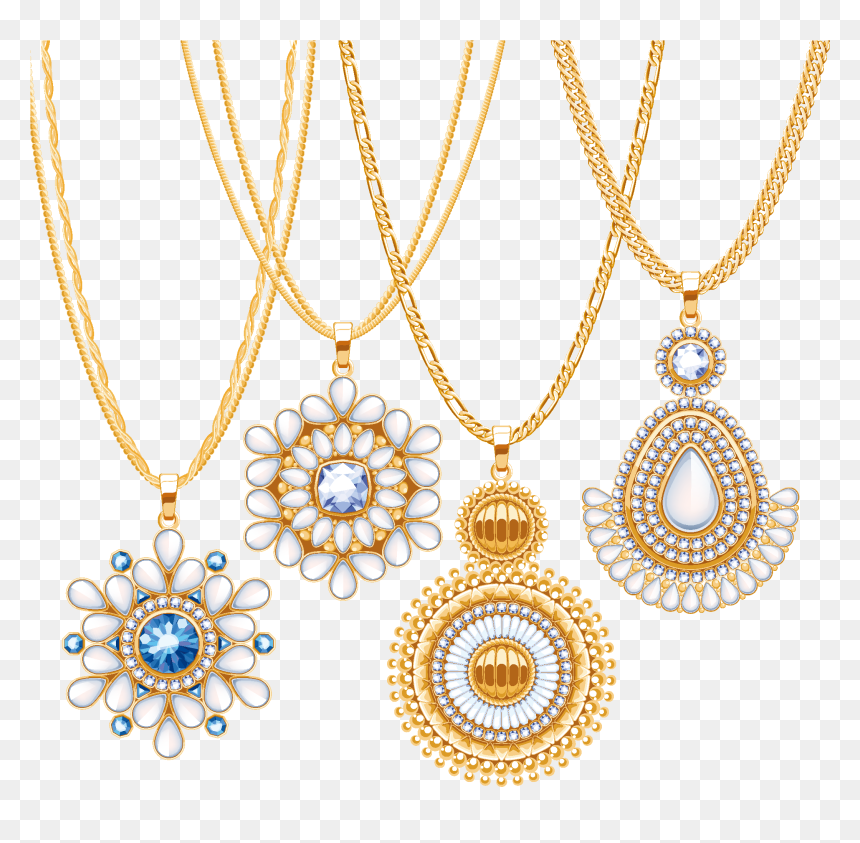 Gold Jewellery Png Pic - Gold Jewellery Png Clipart, Transparent Png - jewellery necklace png