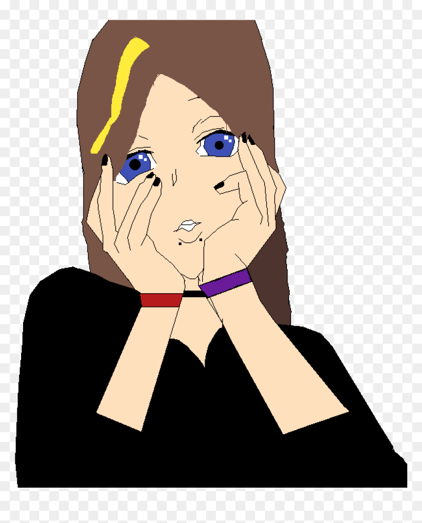 Me Bored Clipart , Png Download - Cartoon, Transparent Png - emo hair png