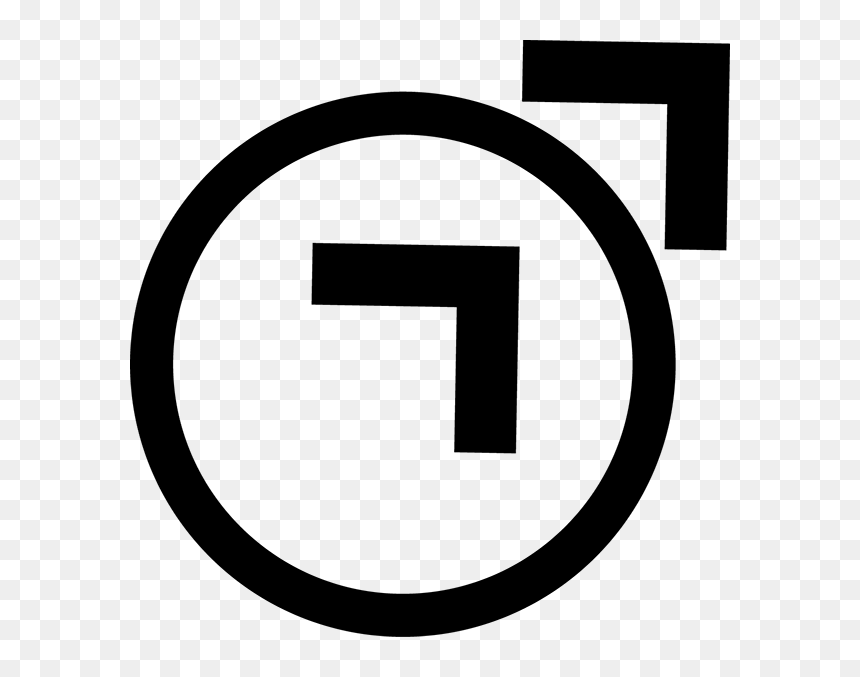 That Was The Beginning For The Male Symbol But It Was - Circle, HD Png Download - male symbol png