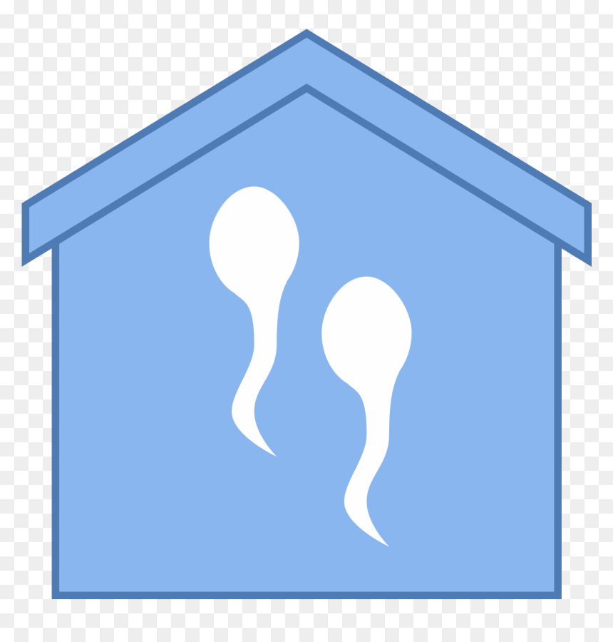 It"s A Logo Of Two Sperm Cells Inside A House Shaped, HD Png Download - sperm png