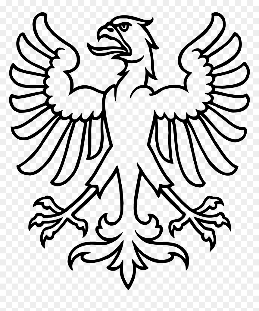 Zurich Eagle Outline Clip Arts, HD Png Download - eagle head png