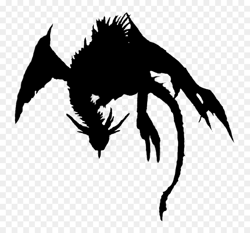 Transparent Dragon Silhouette Png - Flying Dragon No Background, Png Download - dragon silhouette png