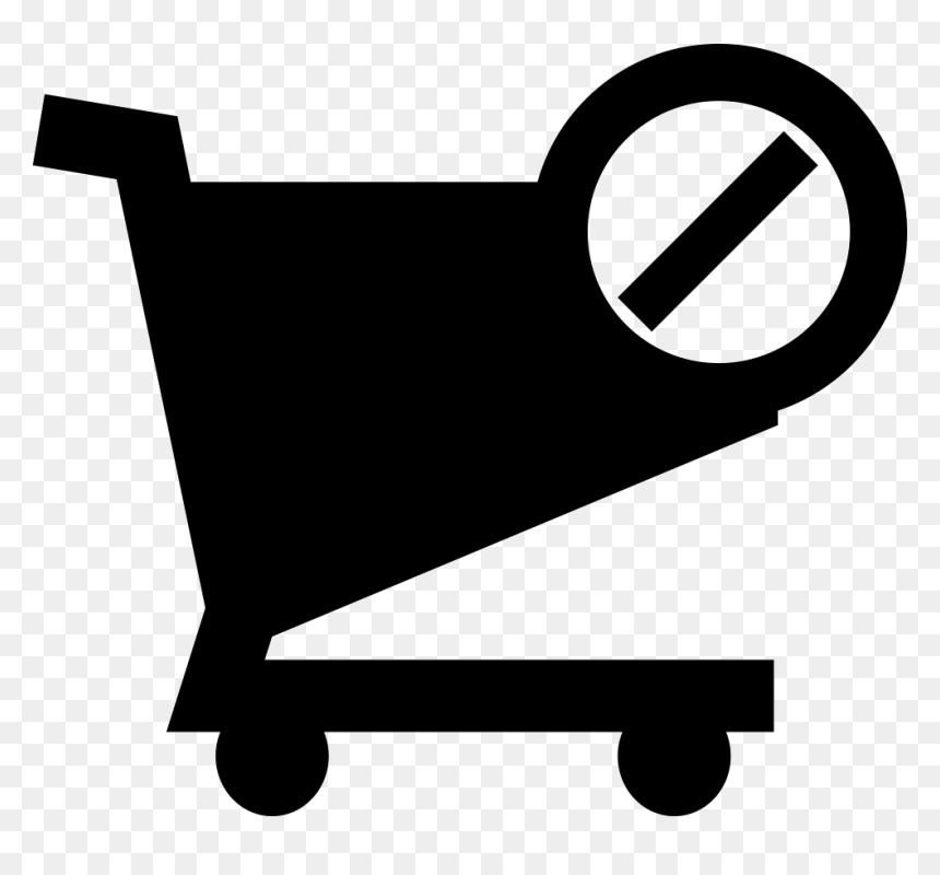 Blocked Shopping Cart E-commerce Symbol - Shopping Cart, HD Png Download - cart logo png