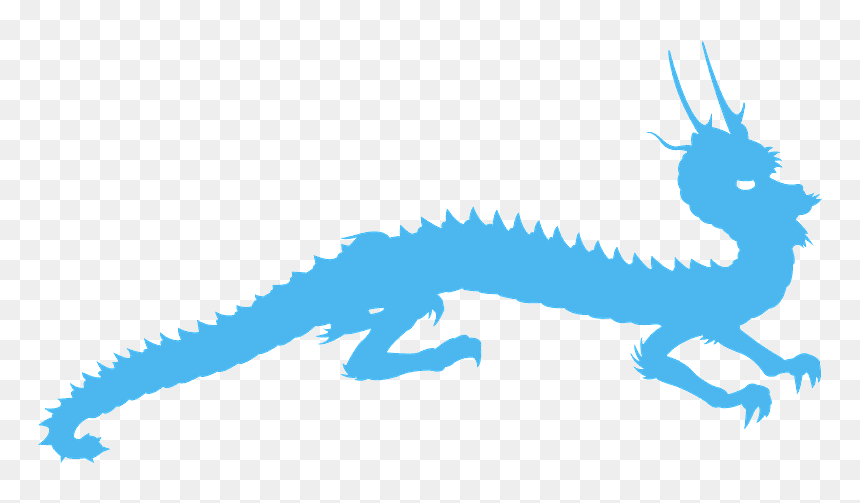 Dinosaur, HD Png Download - dragon silhouette png