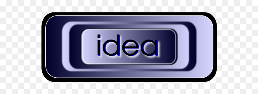 Idea Button - Oval, HD Png Download - idea png