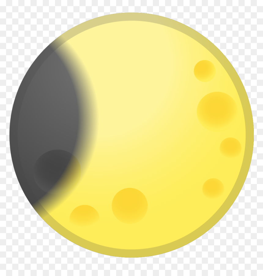Waning Crescent Moon Icon - Icon, HD Png Download - moon emoji png