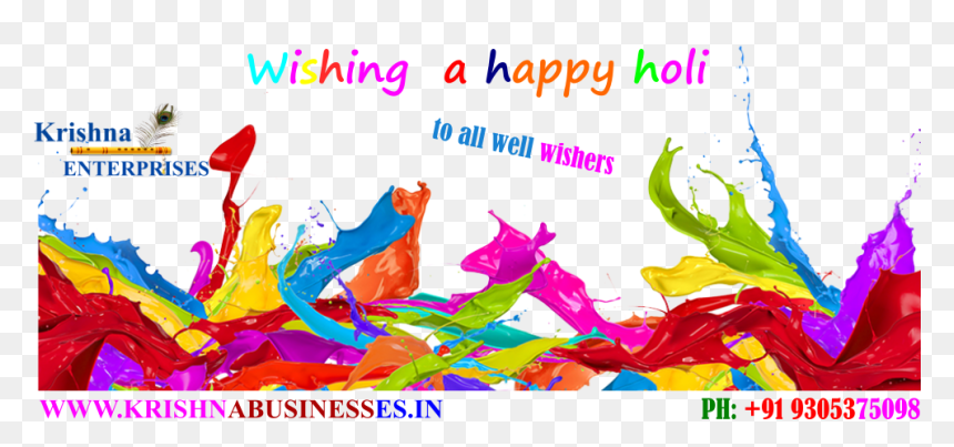 Paint Splash High Resolution , Png Download - Colour Paint Visiting Card, Transparent Png - holi splash png