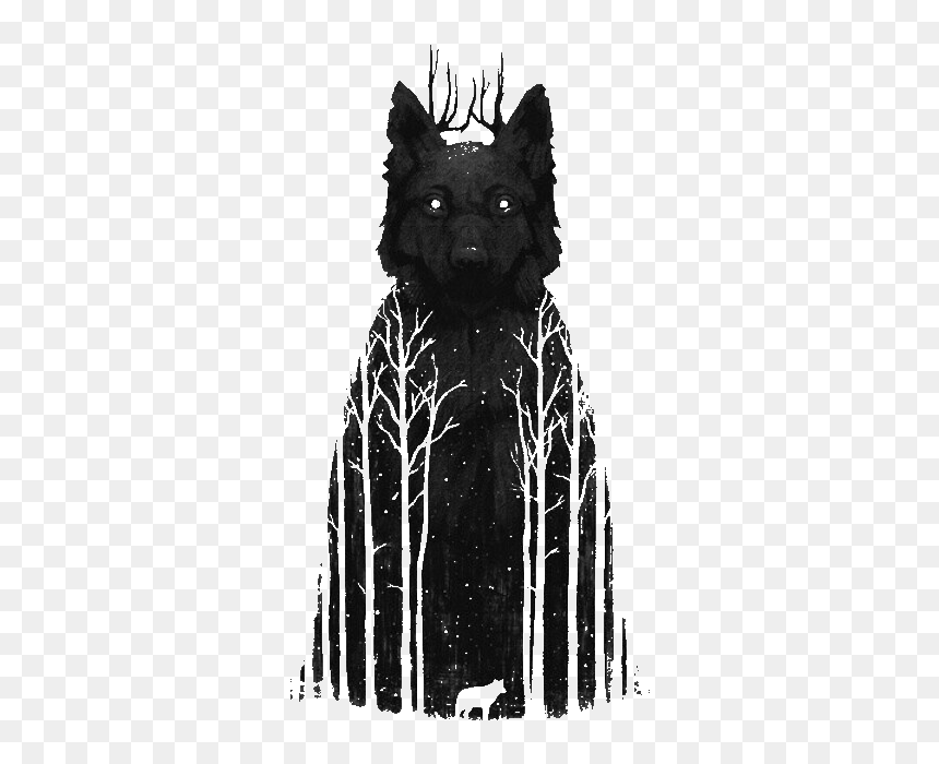 Wolf Dark Transparent Unrelated - Wolf Png, Png Download - white wolf png