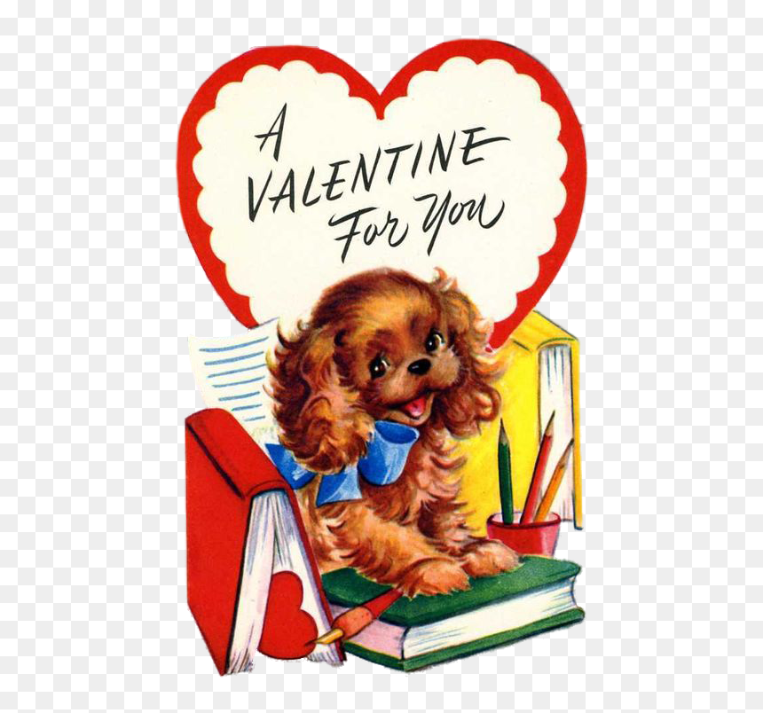 Vintage Valentines Dog Png, Transparent Png - gabe the dog png