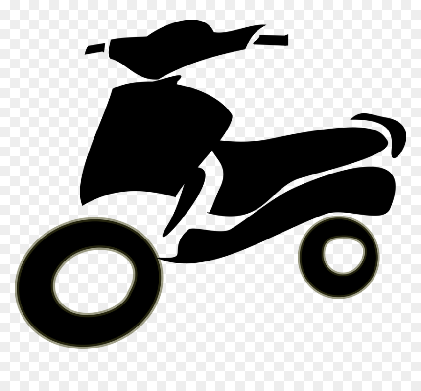 Transparent Turkey On A Motorcycle Clipart - 2 Wheeler Clipart, HD Png Download - two wheeler png