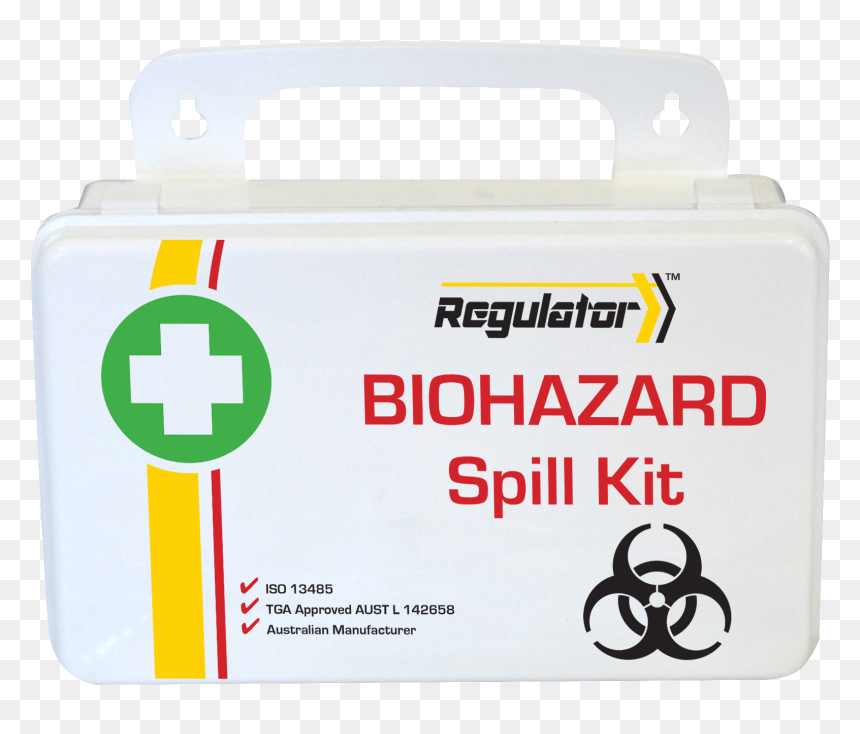 Regulator Biohazard Spill Kit - Small Biohazard Spill Kits, HD Png Download - biohazard png