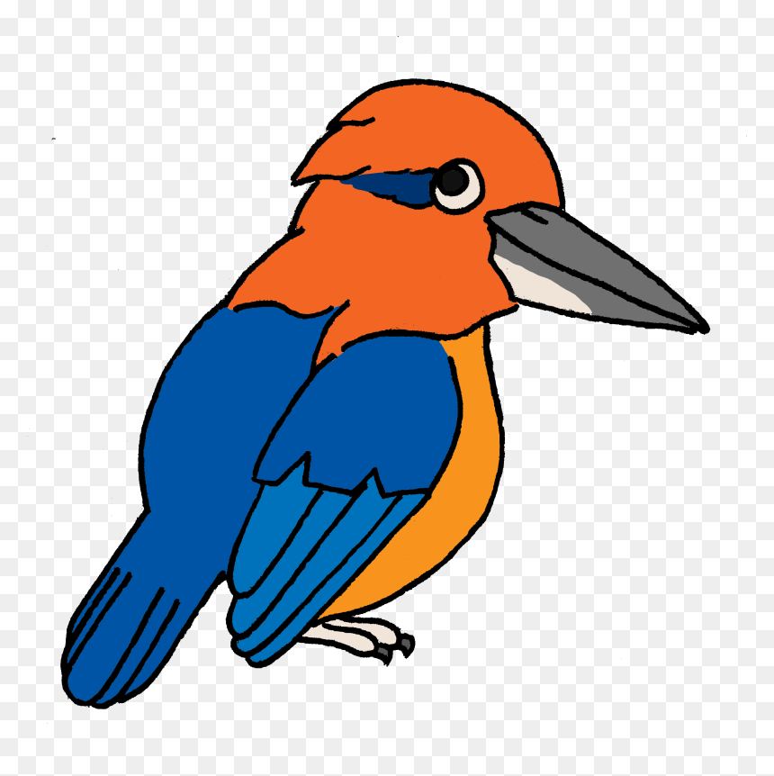 Endangered Island Dweller - Guam Kingfisher Clipart, HD Png Download - kingfisher logo png