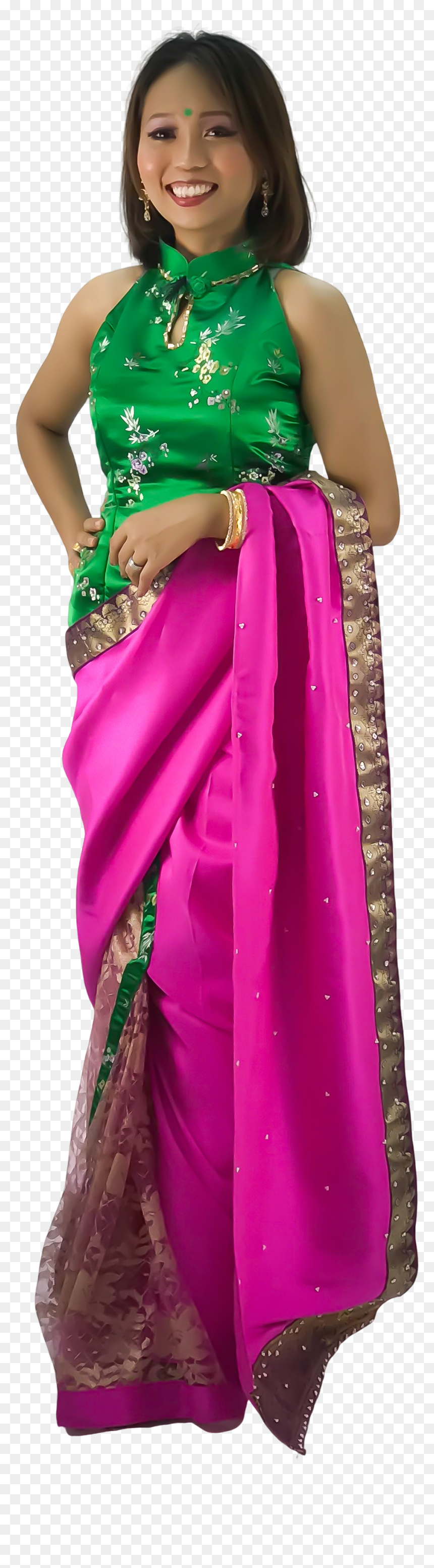 Silk, HD Png Download - saree model png