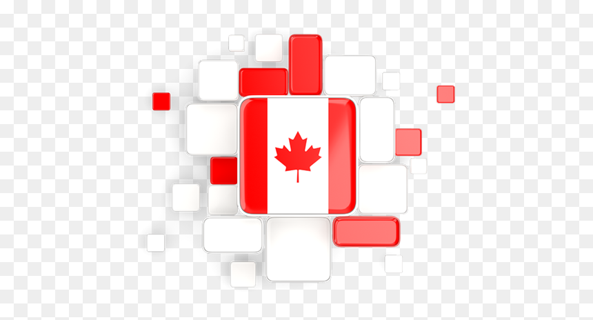 Background With Square Parts - Canada Flag, HD Png Download - png format images for background