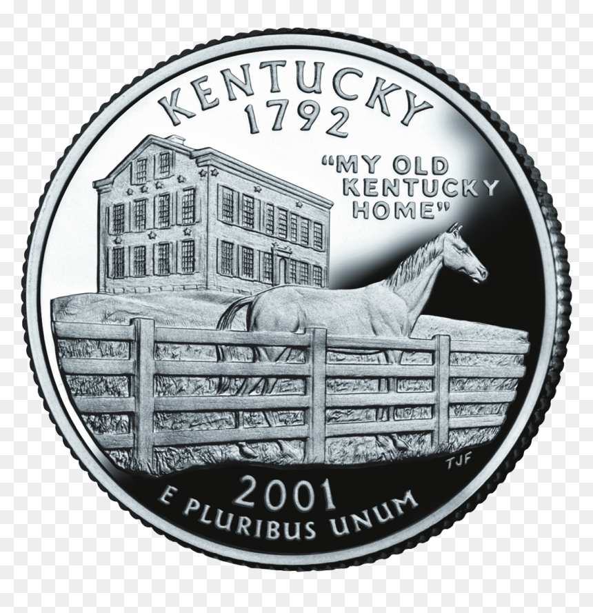 2001 Ky Proof - Kentucky State Quarter, HD Png Download - kentucky png
