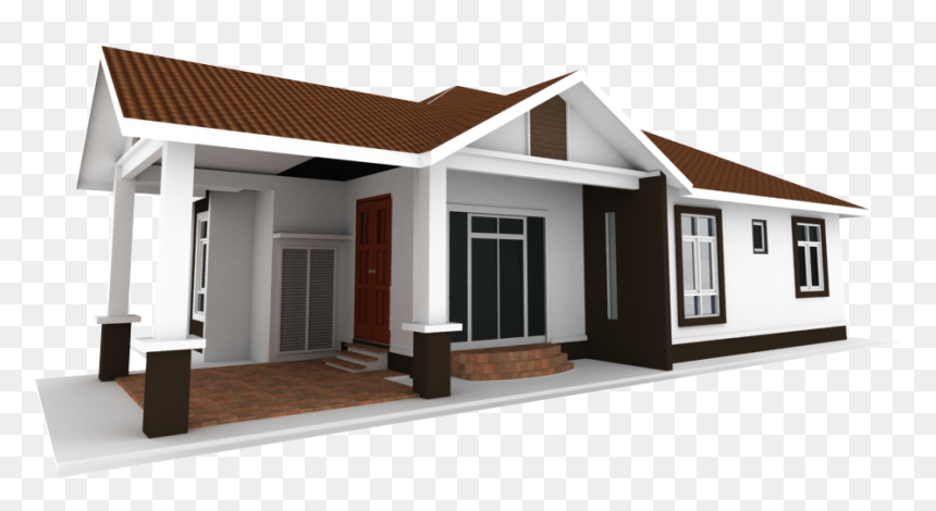Malay Houses Architecture Minimalism - Bungalow Png, Transparent Png - houses png