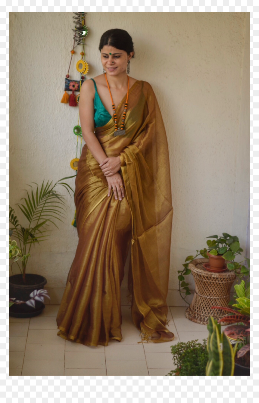 Silk, HD Png Download - saree model png