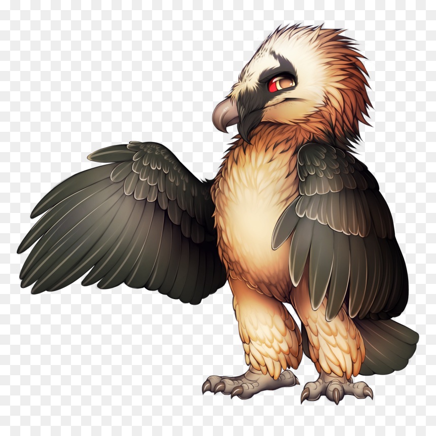 Bird Of Prey Bearded Vulture Egyptian Vulture - Bearded Vulture Clipart, HD Png Download - vulture png