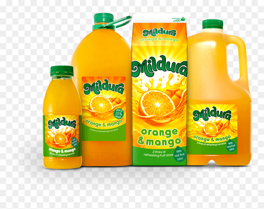 Mildura Juice, HD Png Download - mango juice png