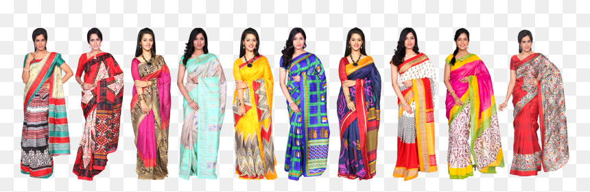 Sari, HD Png Download - saree model png