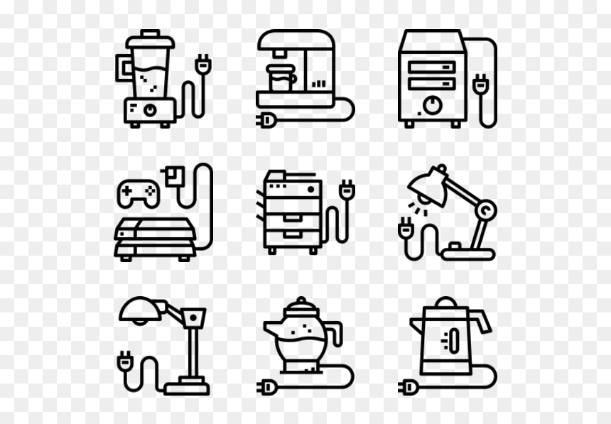Mathematics Icons, HD Png Download - electronics icon png