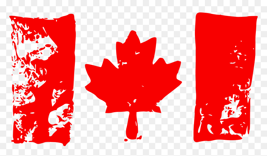 Grunge Flag Of Canada 5 - Canada Flag, HD Png Download - canada flag png