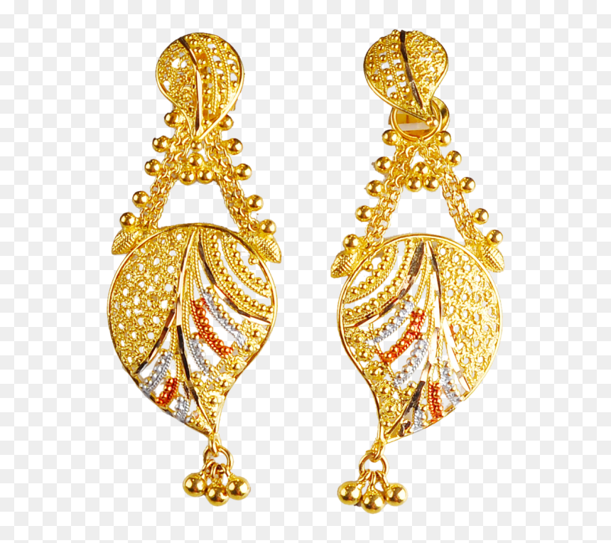Thumb Image - Kolkata Design Gold Earrings, HD Png Download - earrings png