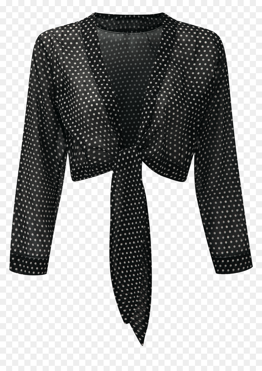 Clip Art Black Cotton Blouse Lisa Marie Fernandez - Swimsuit, HD Png Download - black dot png
