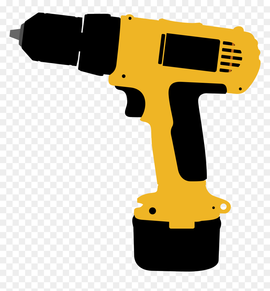 Electric Screwdriver Clip Arts - Drill Clipart, HD Png Download - screwdriver png